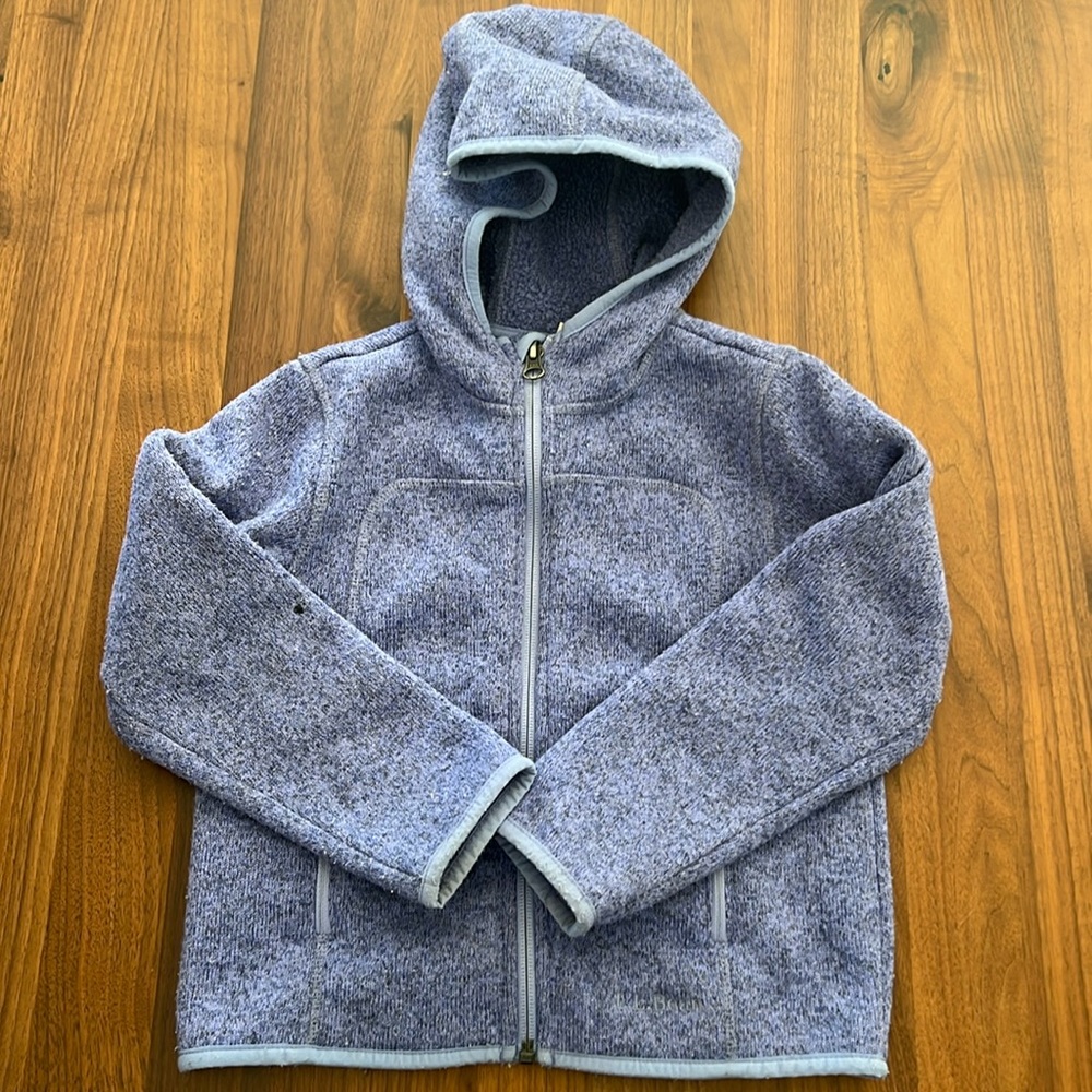 LL Bean Sweater Fleece, hooded